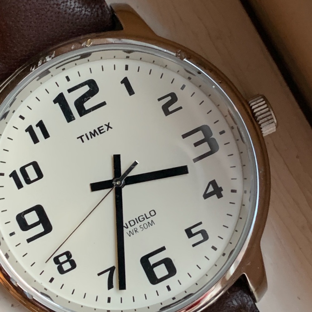 Timex Large Dial Easy Reader Indiglo Watch - image 2